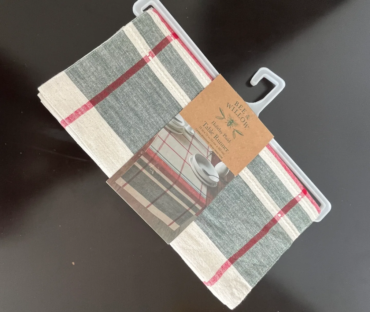Bee & Willow Holiday Plaid Table Runner - NEW thumbnail