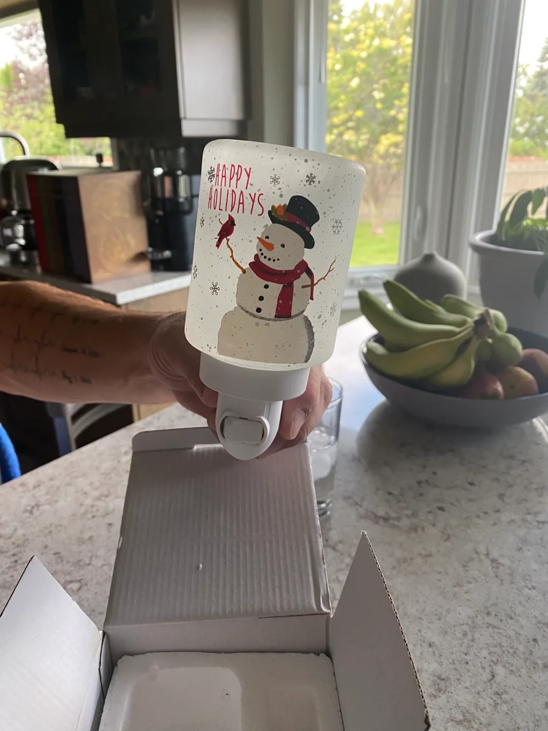 Scentsy Holiday Snowman Warmer - New in Box! thumbnail