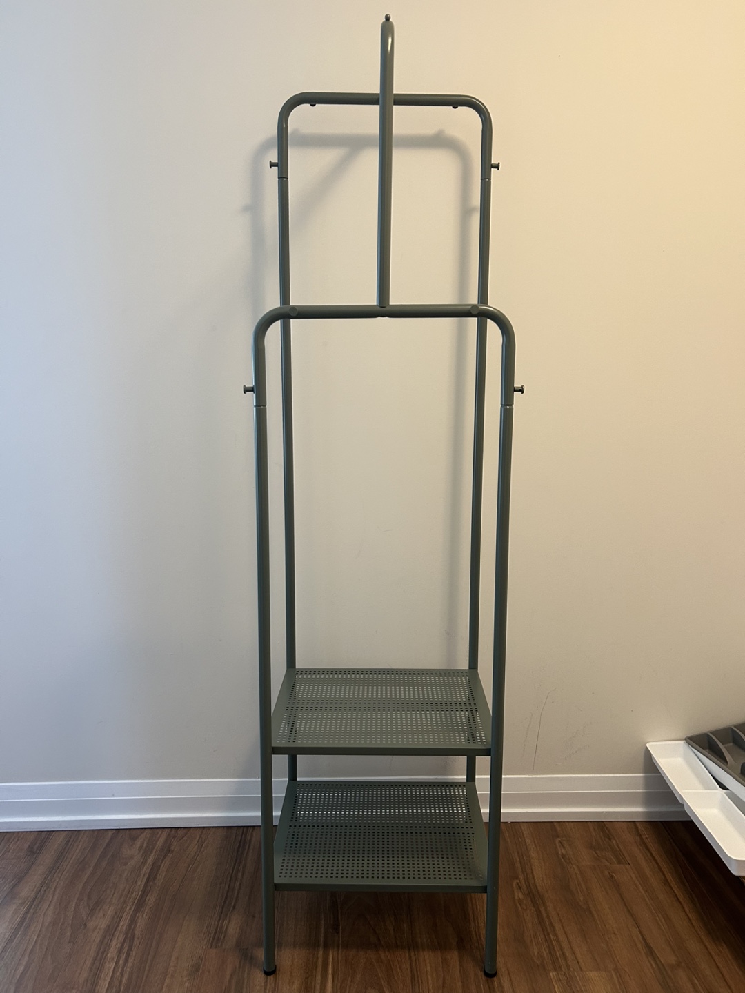 IKEA NIKKEBY Clothes Rack and Storage- Green / Gray | Karrot