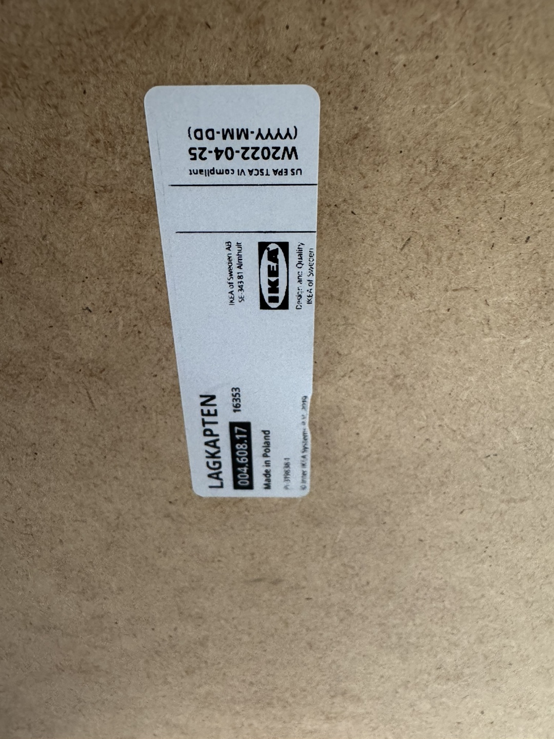 IKEA LAGKAPTEN grey table top - photo 2