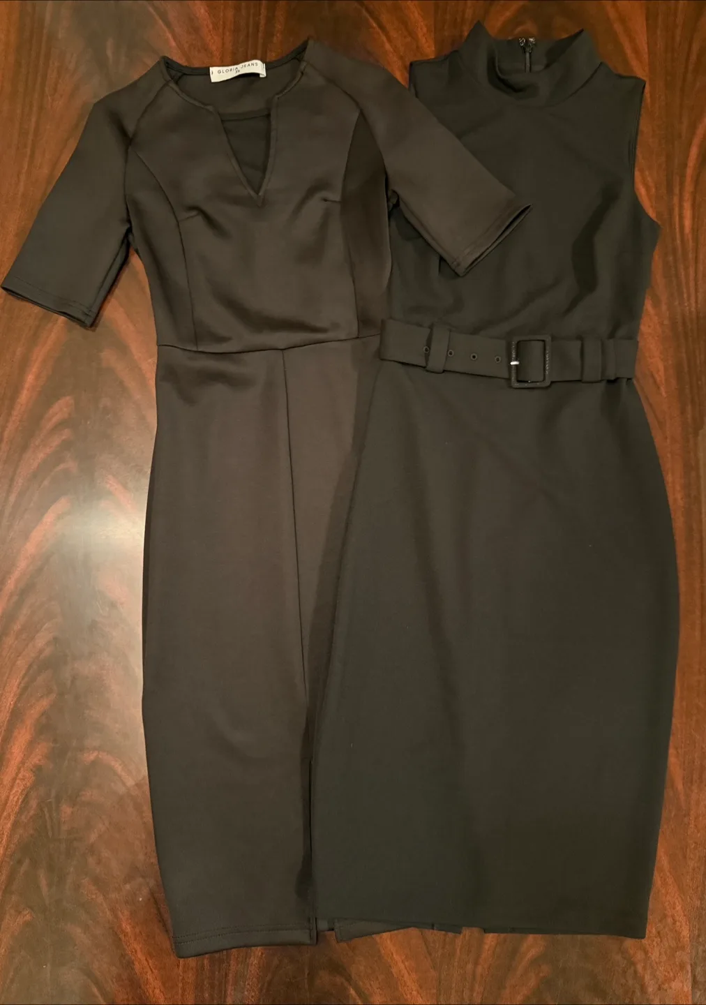 2 Black Dresses - Office Formal / Night Out - XS, XXS thumbnail