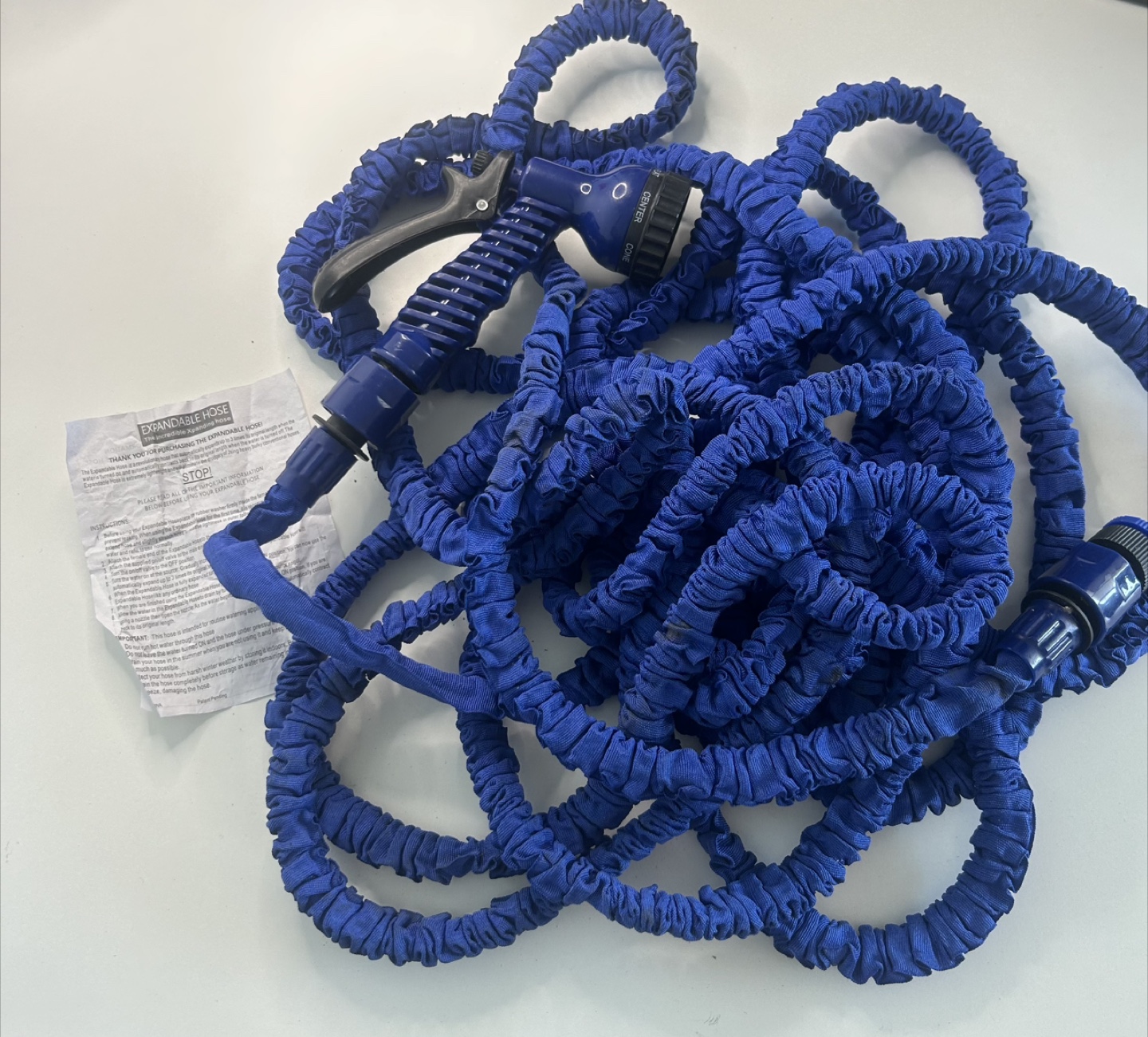 Expandable Garden Hose with Spray Nozzle