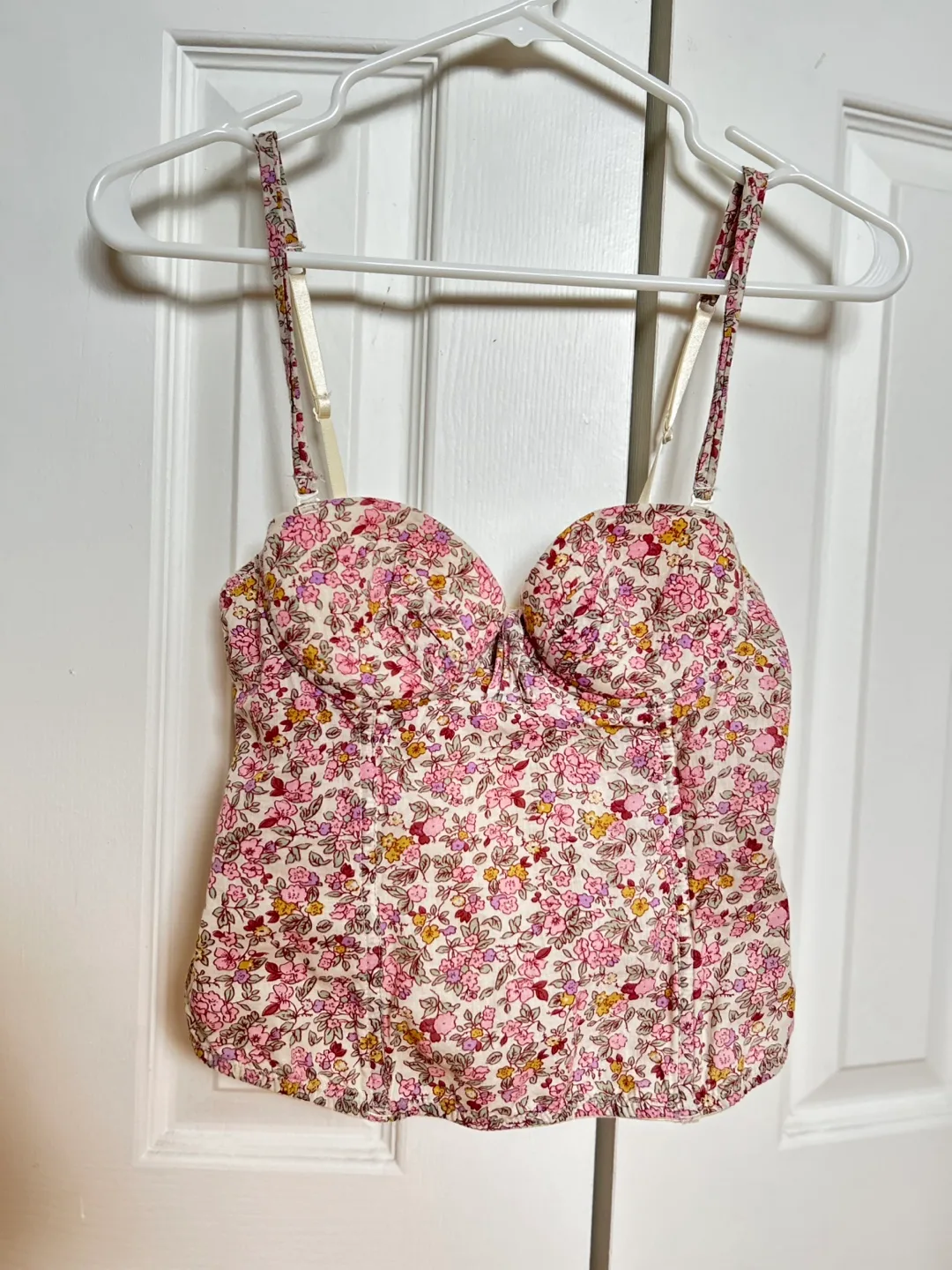 🇨🇦 Women’s Sophie & Me Floral Pattern Corset Top Size Small thumbnail