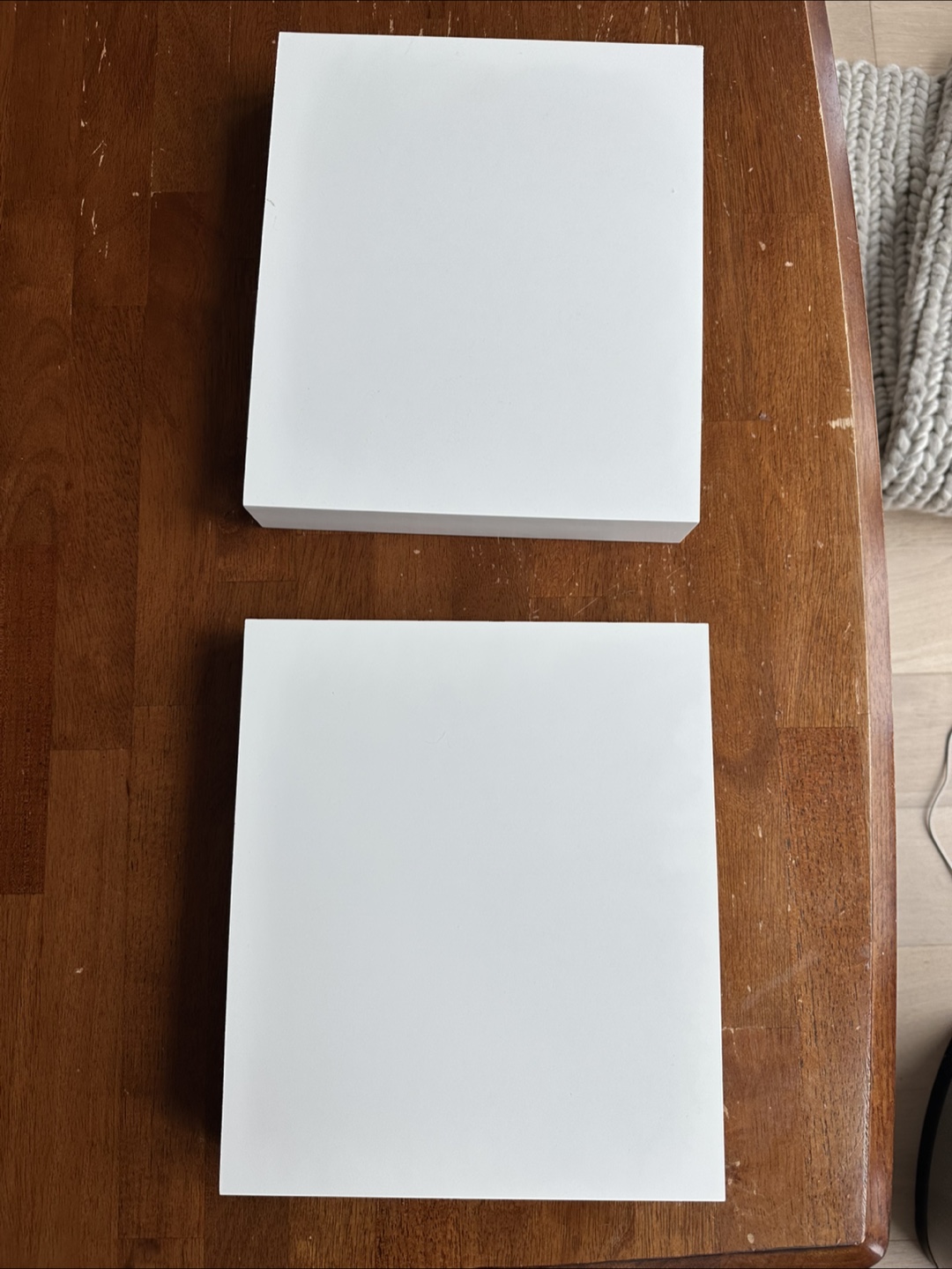Two IKEA LACK Wall Shelves, White