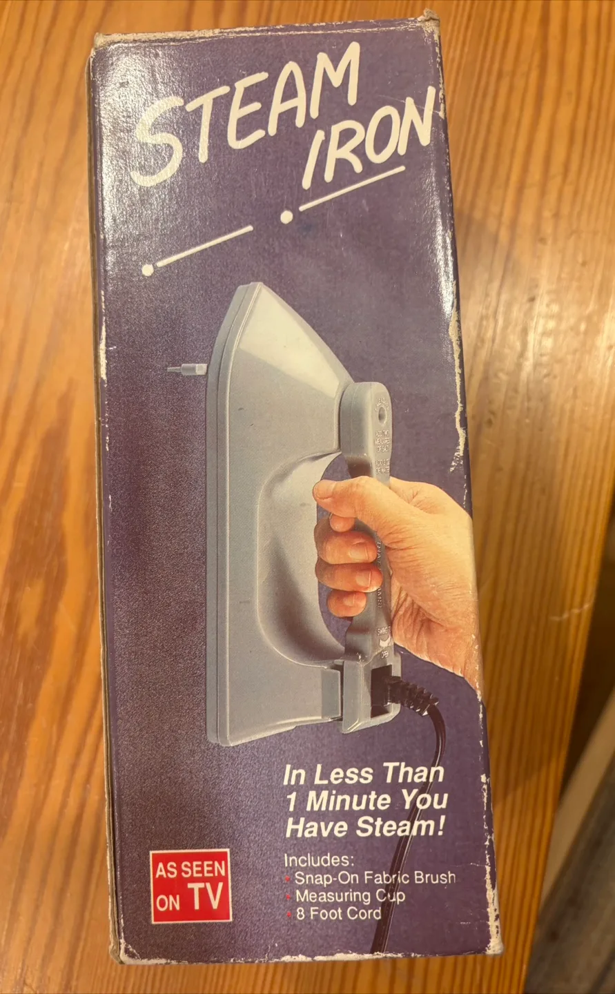 Steam iron (Never used but box ruined from storage) (FREE) thumbnail
