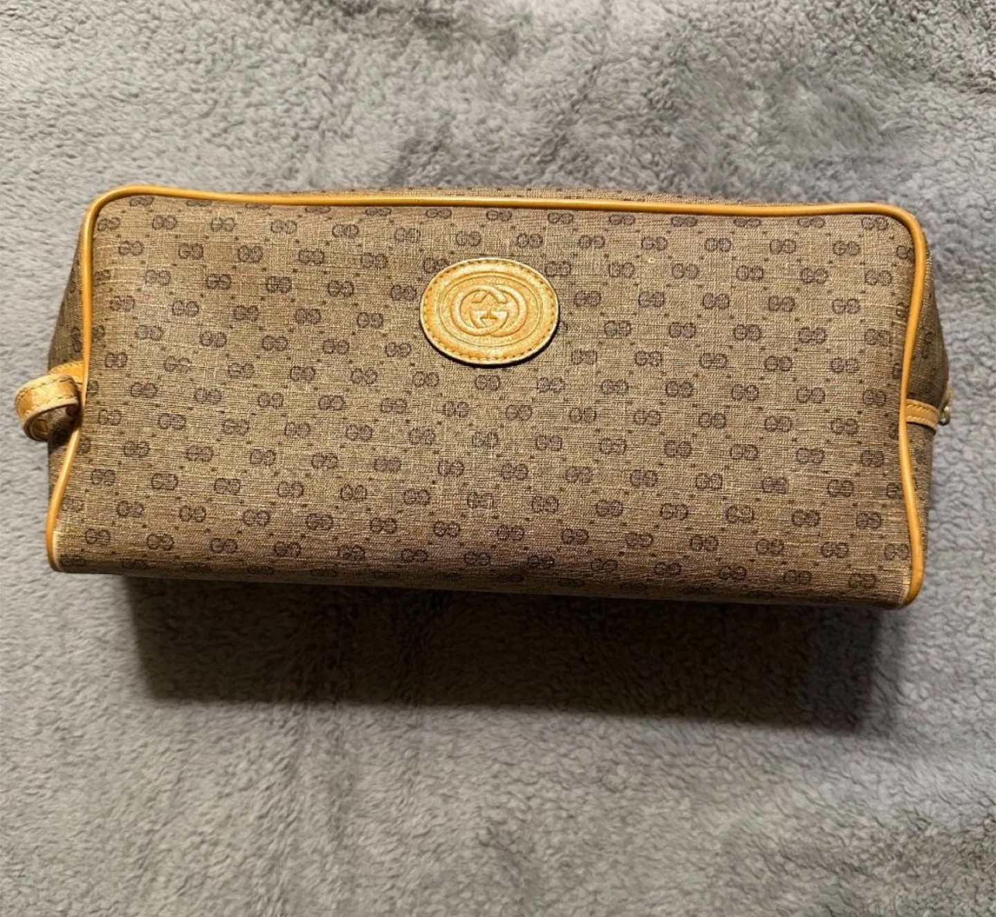 Gucci Vintage Micro GG Pattern Toiletry Bag thumbnail