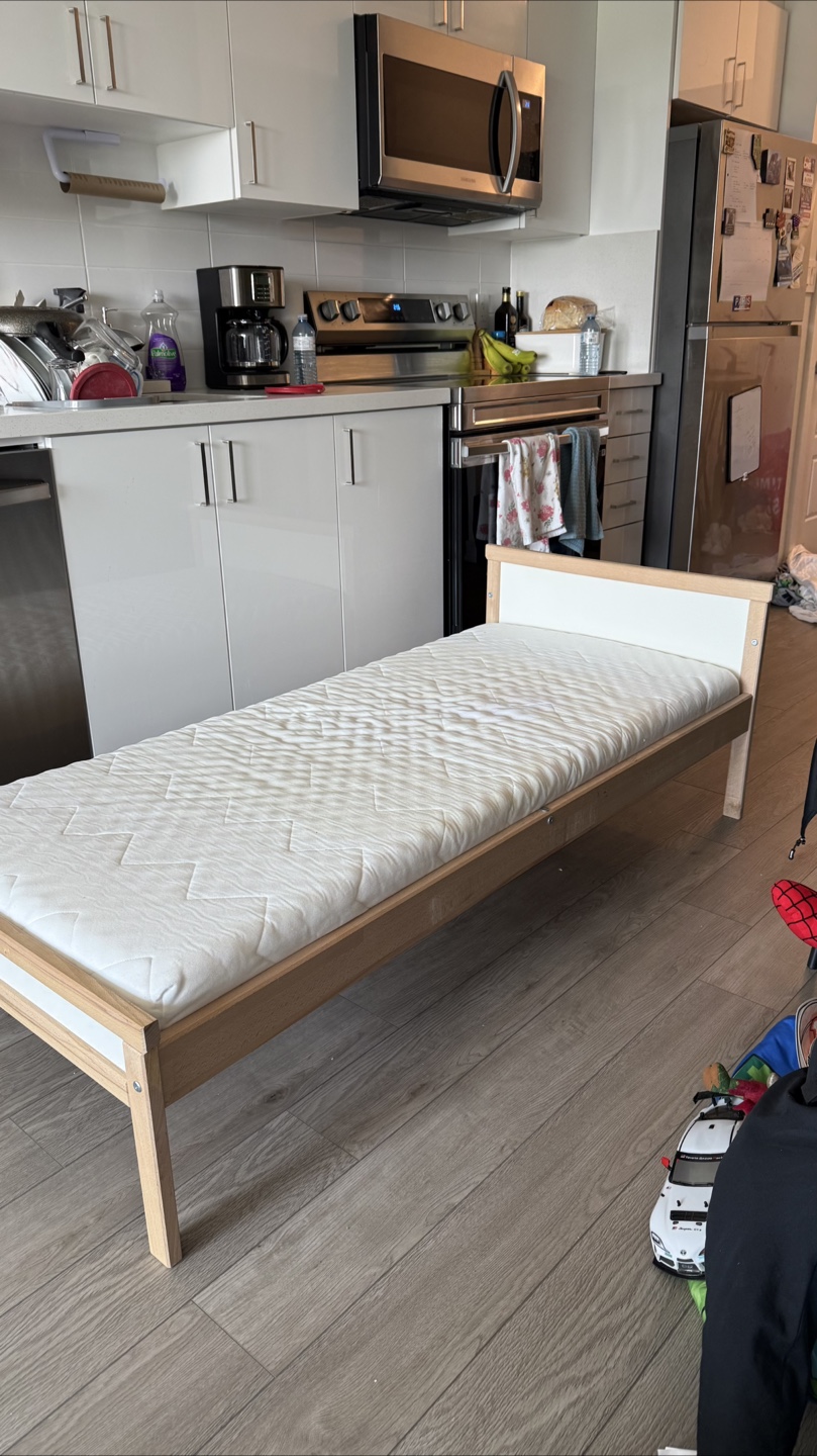 IKEA Kritter Toddler Bed Frame with Mattress