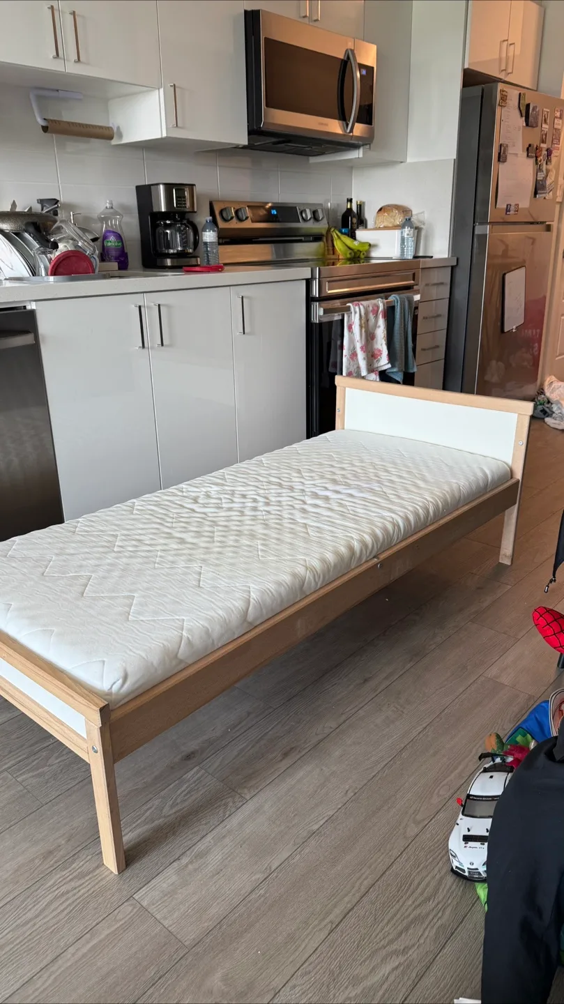 IKEA Kritter Toddler Bed Frame with Mattress thumbnail