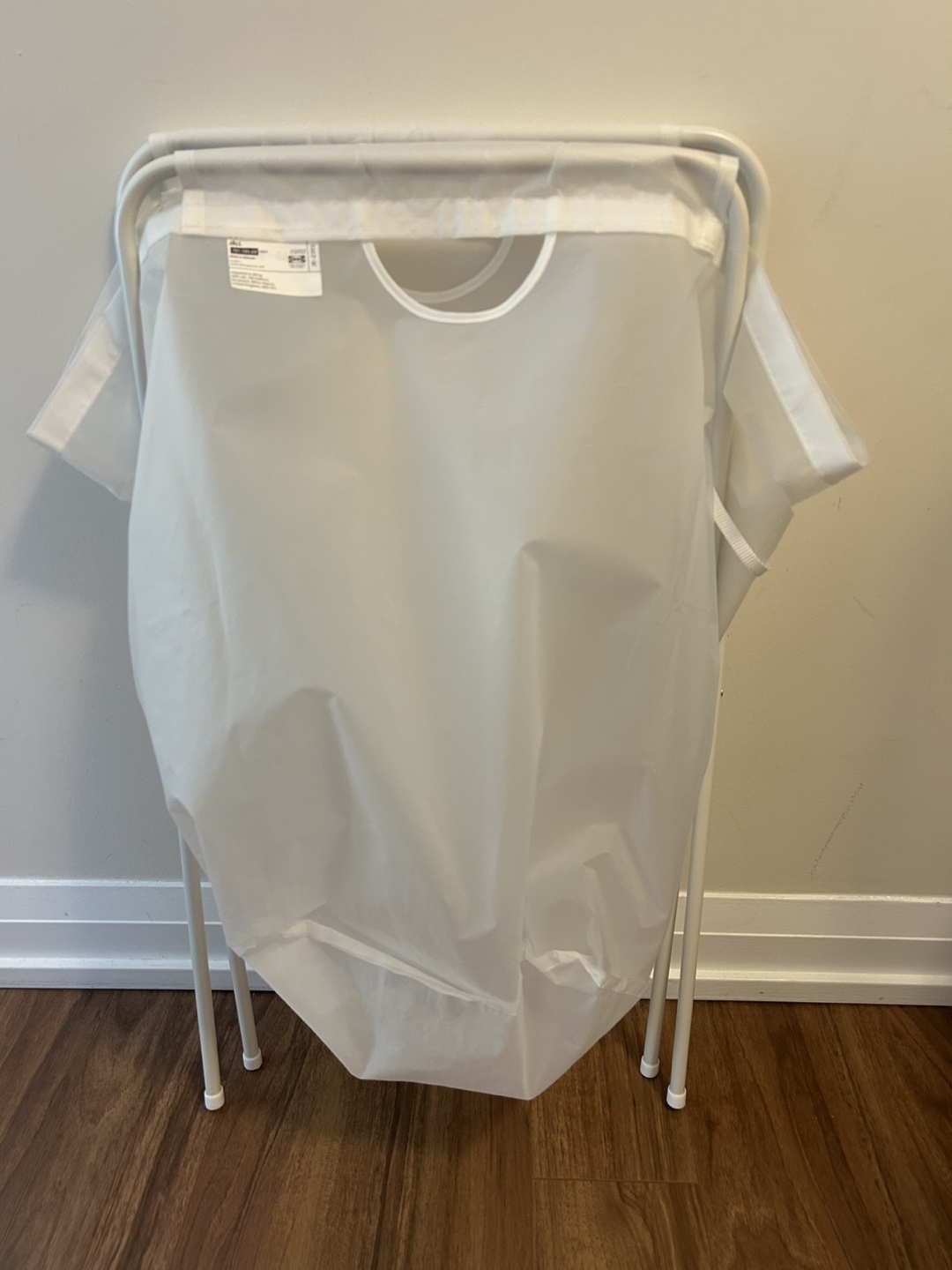 IKEA NORDRANA Laundry Bag with Stand - White - photo 3