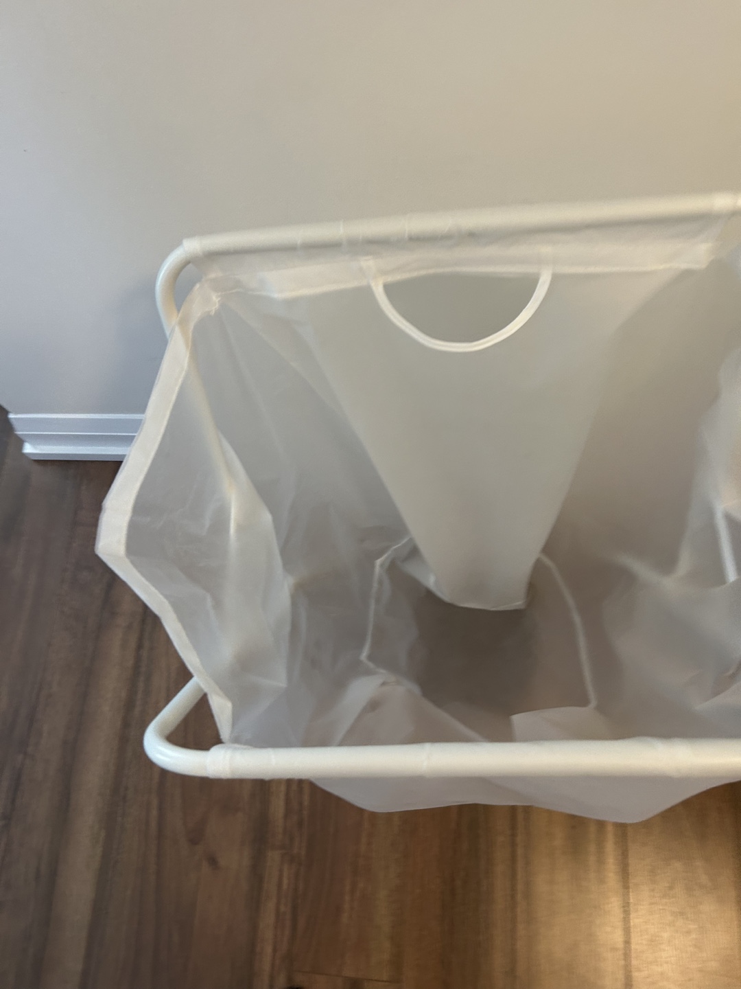 IKEA NORDRANA Laundry Bag with Stand - White - photo 2