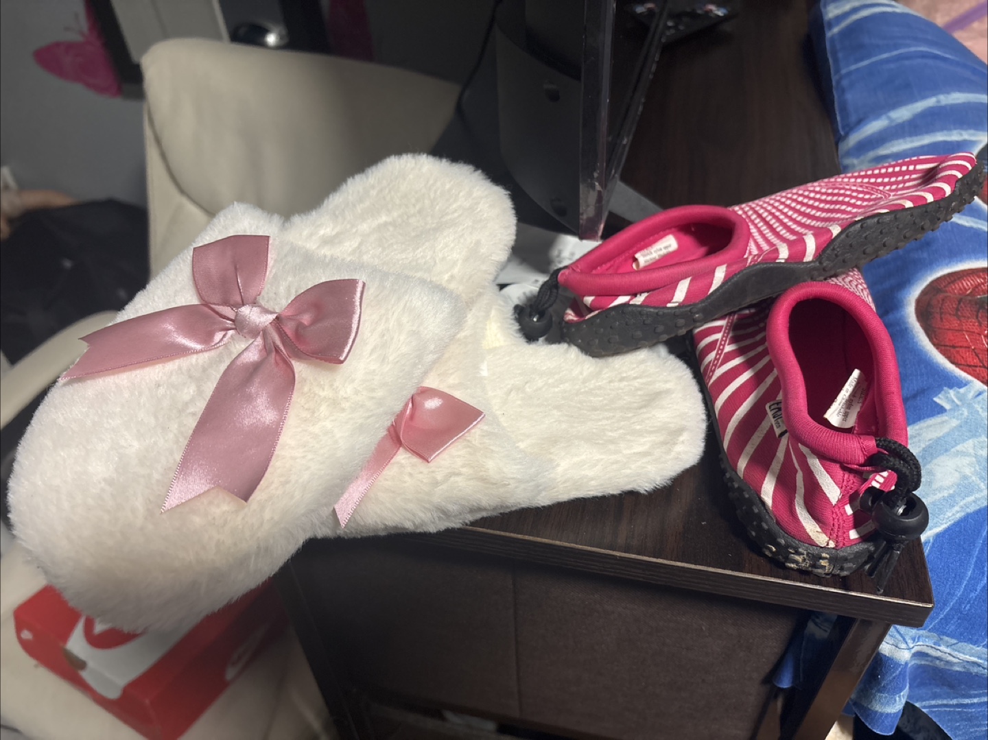 Girls Black Boots with Bow Detail - photo 2