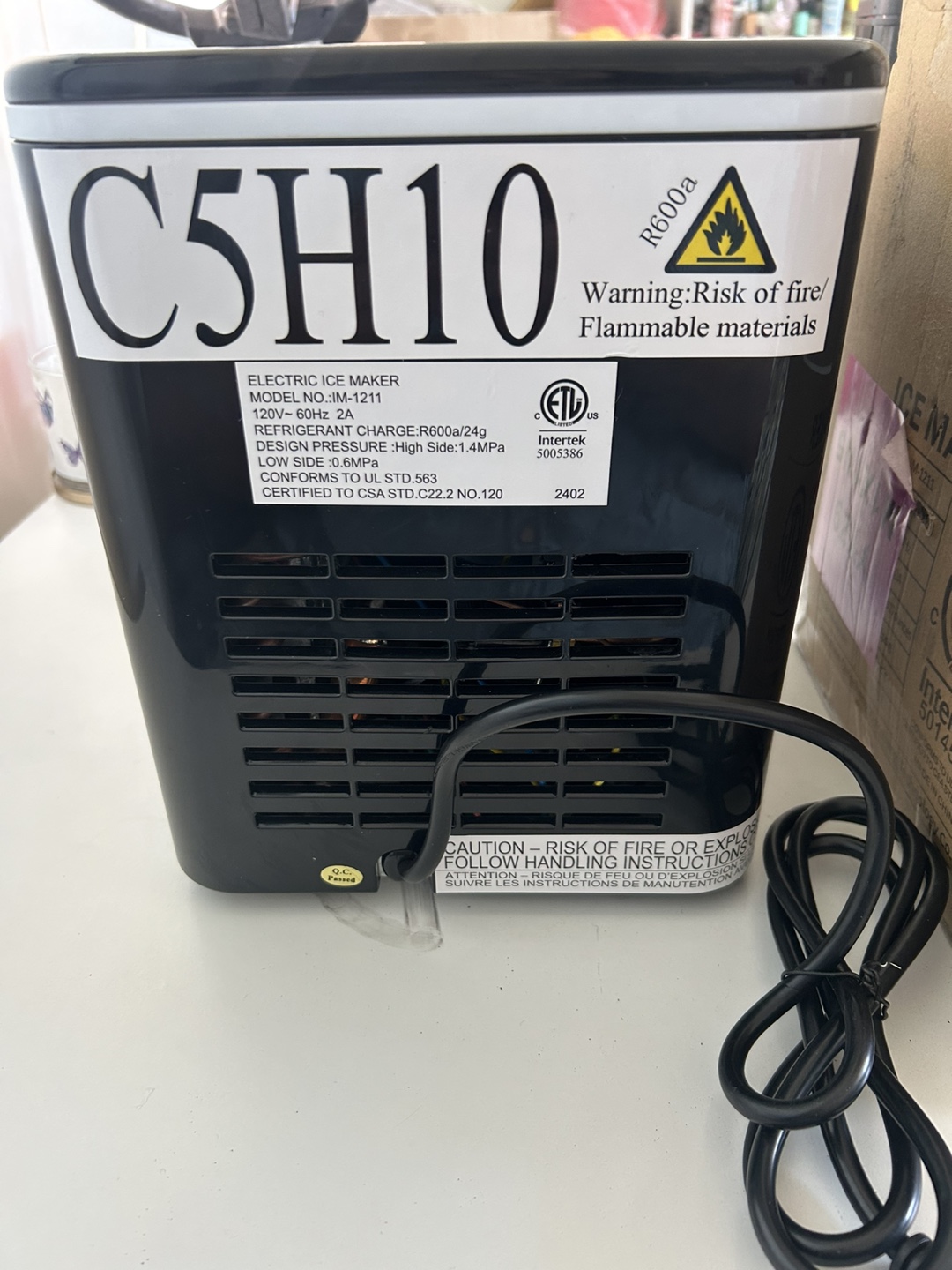 Electric Ice Maker Model NM-11211 - photo 4