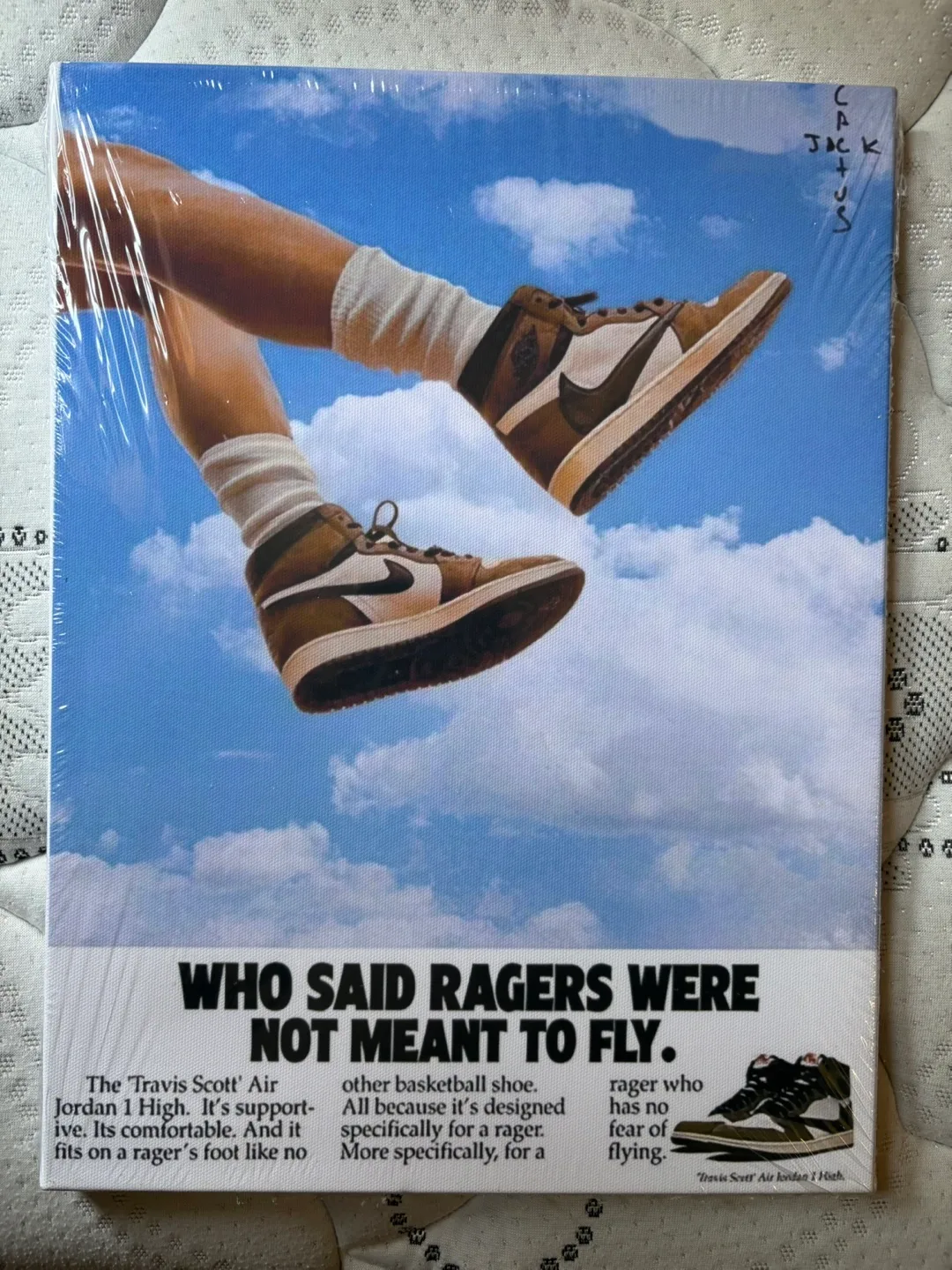 Travis Scott Air Jordan 1 High Canvas Print thumbnail