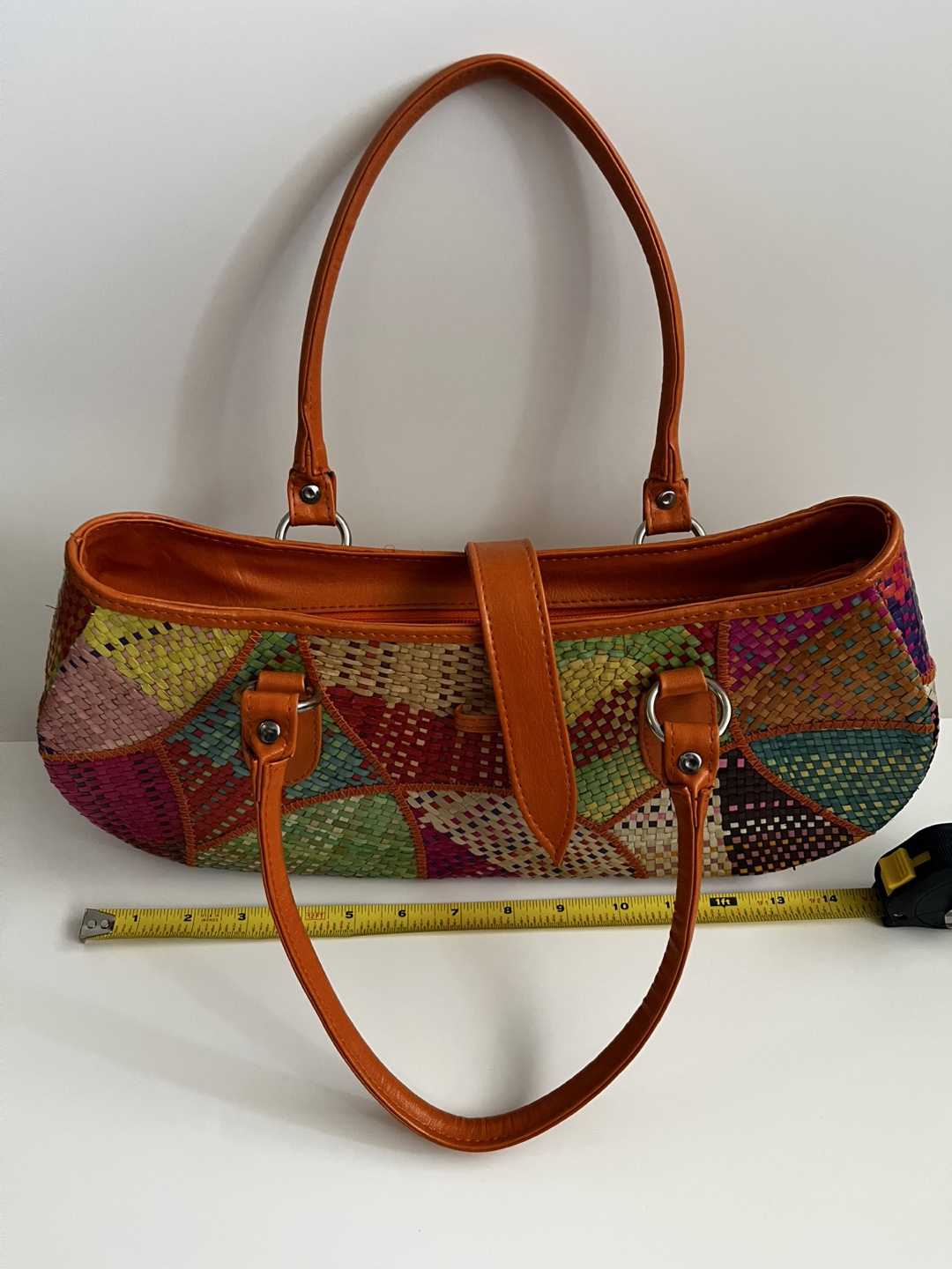 🇨🇦Colorful woven straw bag