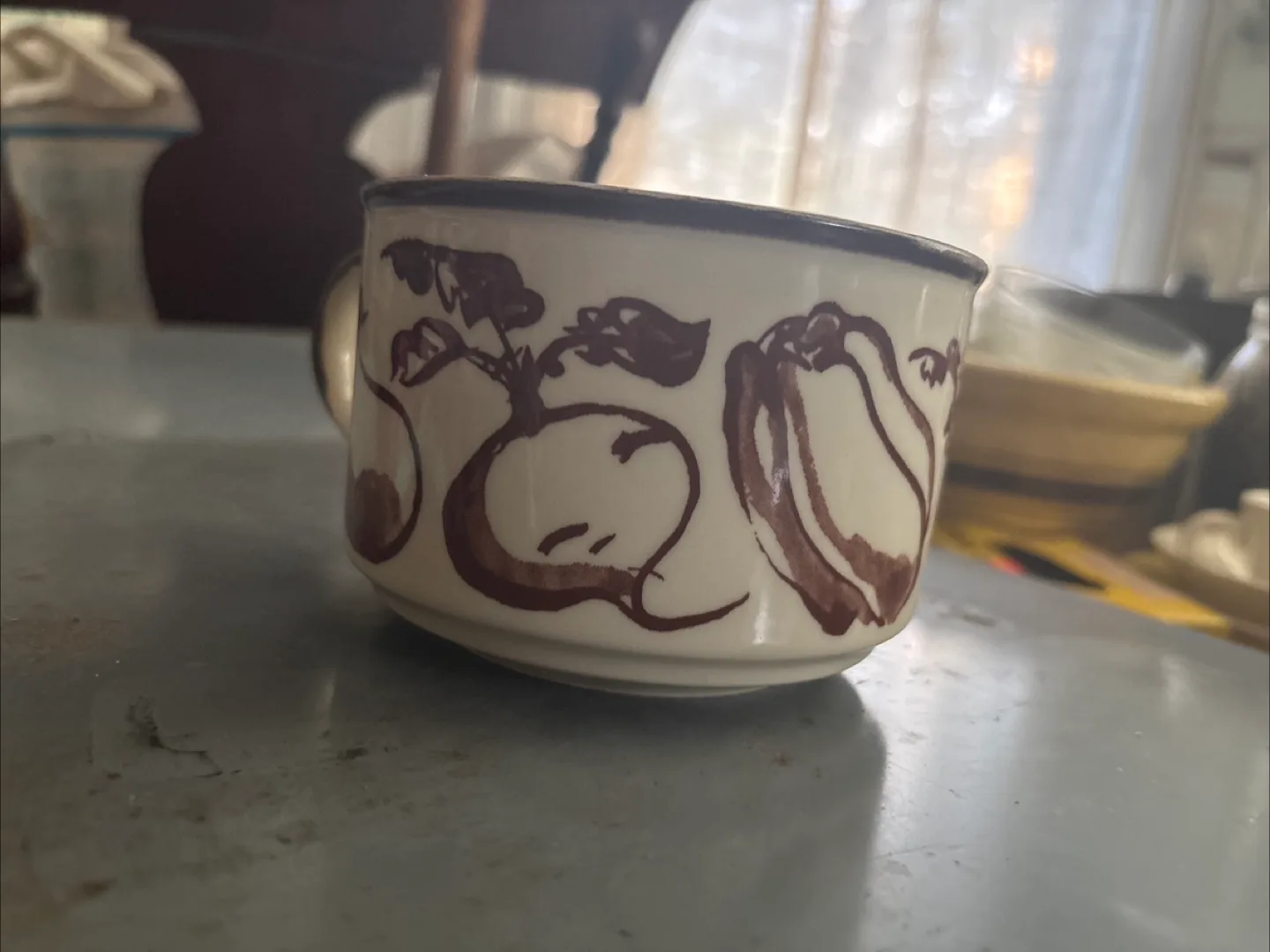Vintage Vegetable Print Mug thumbnail