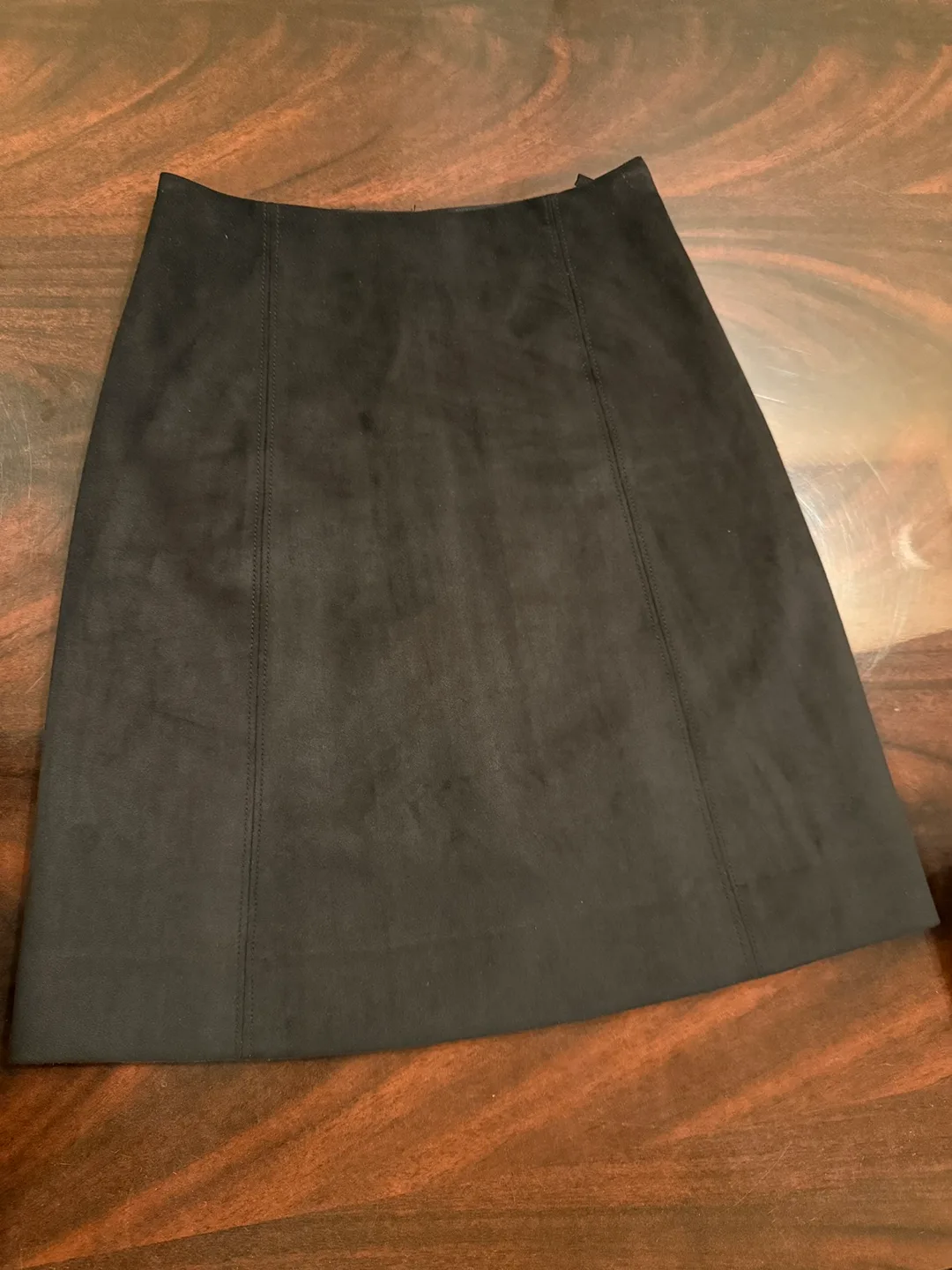 Aritzia Black Suede Skirt - Size 00 thumbnail