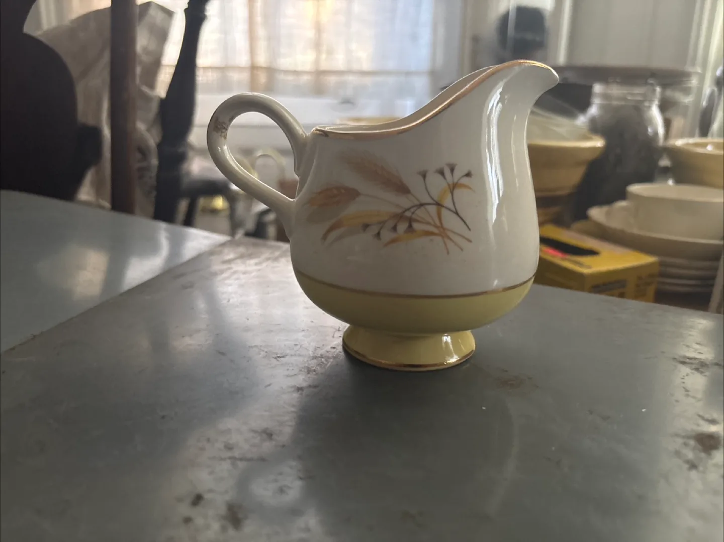 Vintage Creamer Pitcher - Floral Design thumbnail
