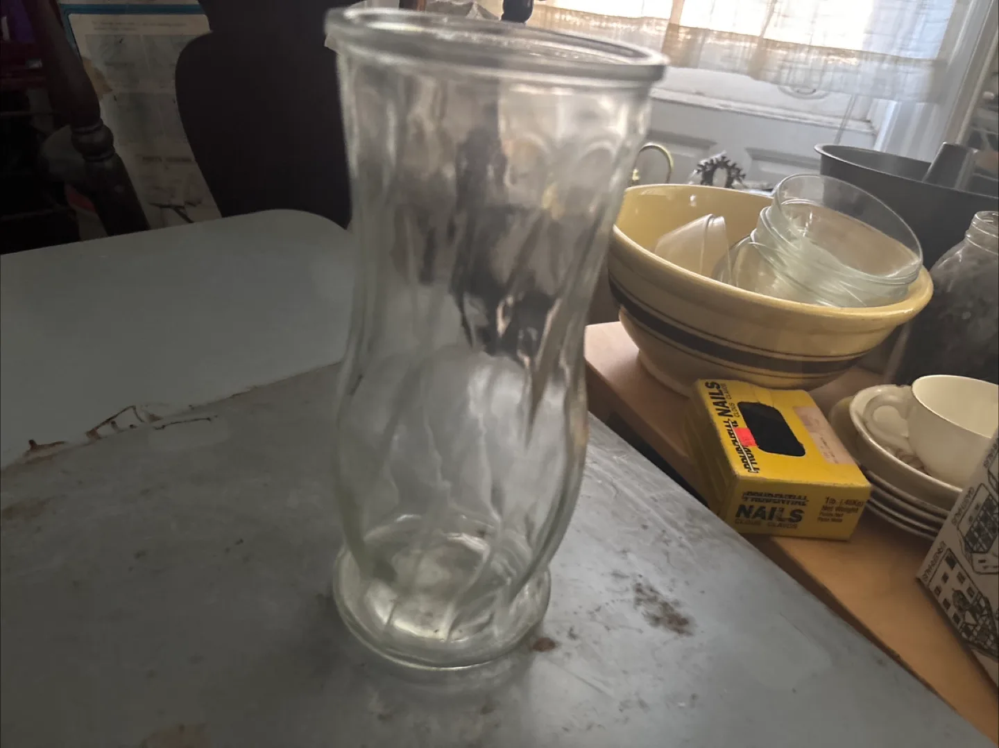 Clear Glass Vase thumbnail