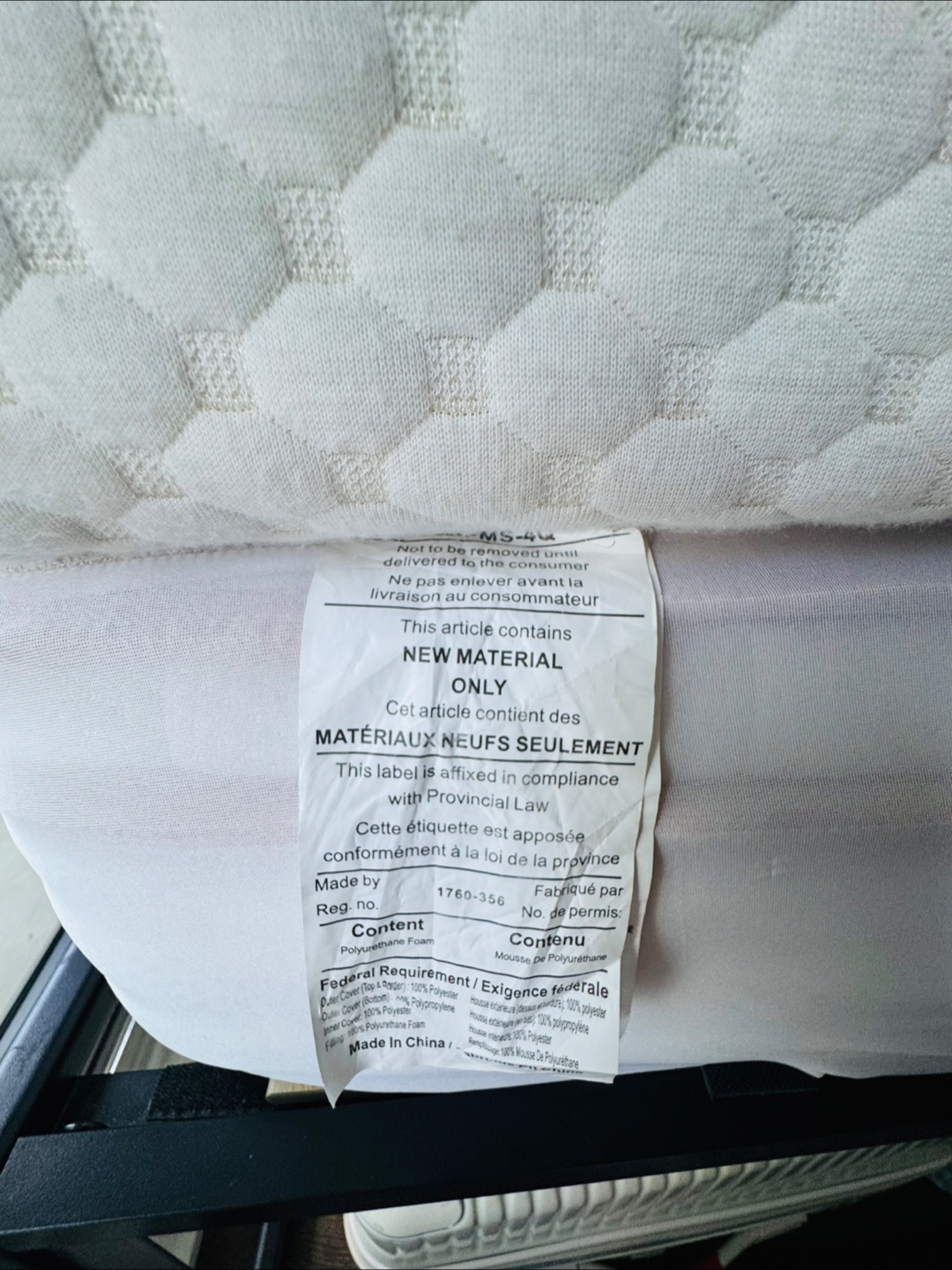 Queen Sized Mattress - Polyurethane Foam - photo 2