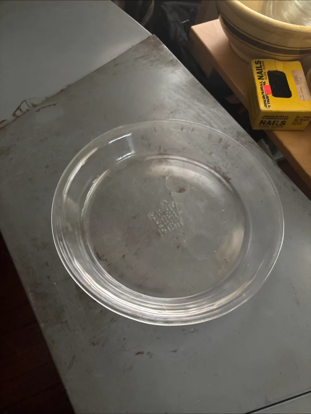 Vintage Pyrex Clear Glass Pie Dish thumbnail
