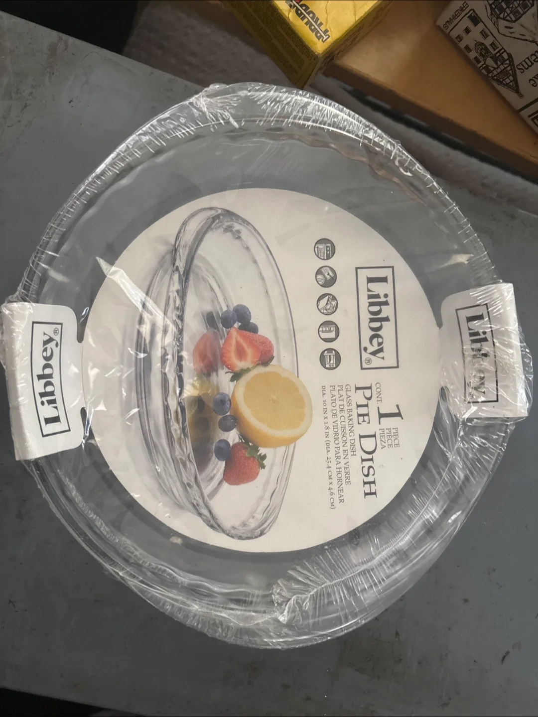 Libbey Glass Pie Dish - New in Package thumbnail