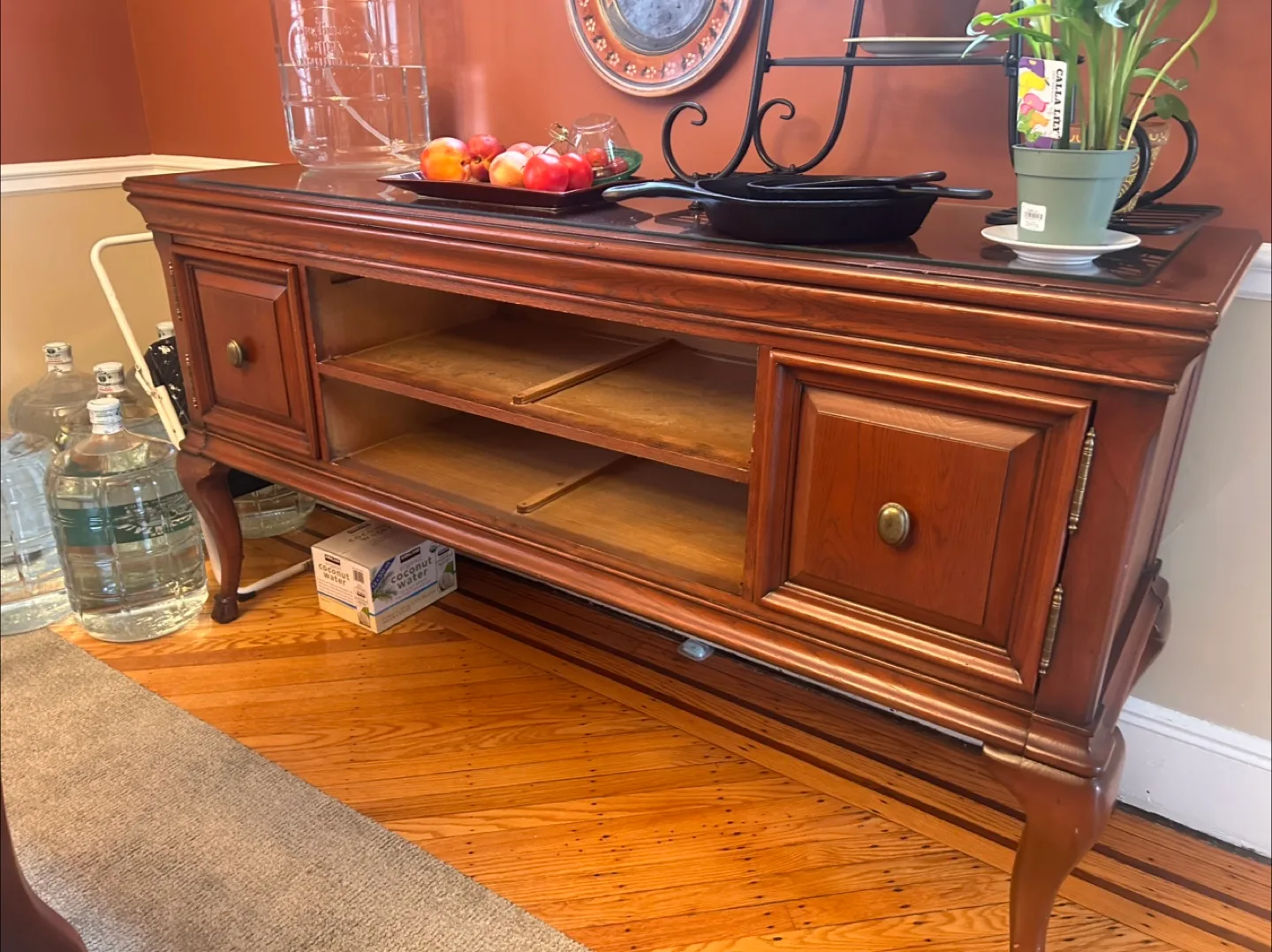 Dining Table with 6 Chairs and buffet table thumbnail