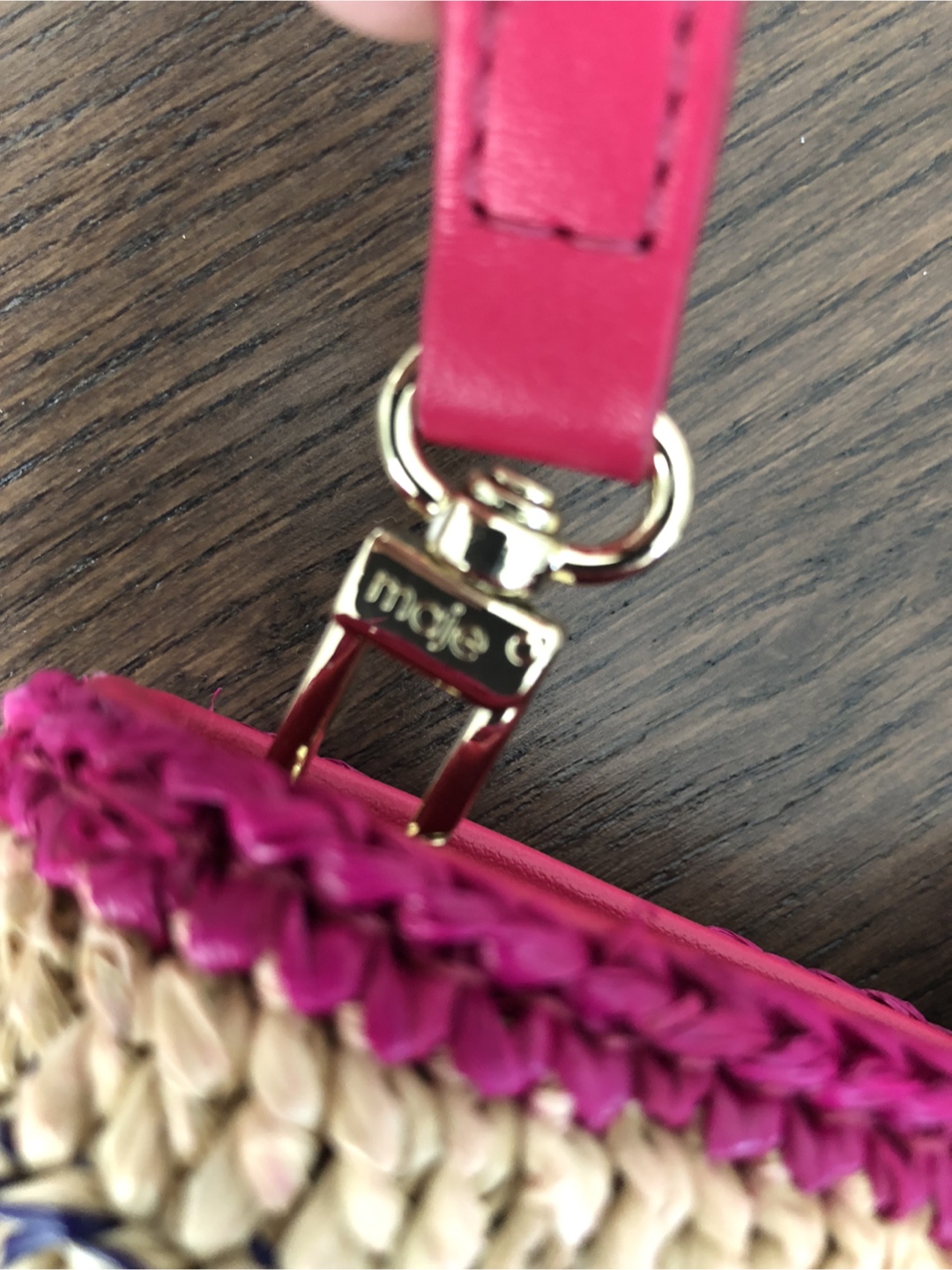 Maje Basket Stripes Tote Bag - Fuchsia - photo 4