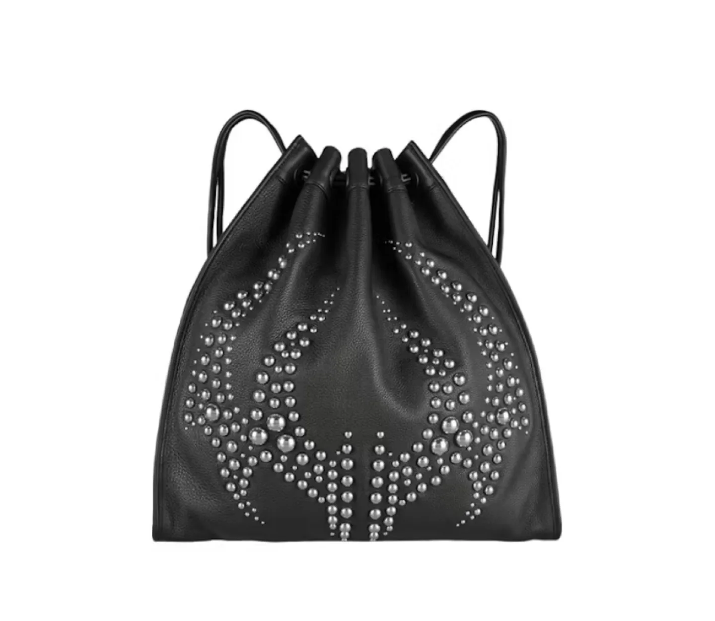 Alexander Wang Black Leather Studded Backpack thumbnail
