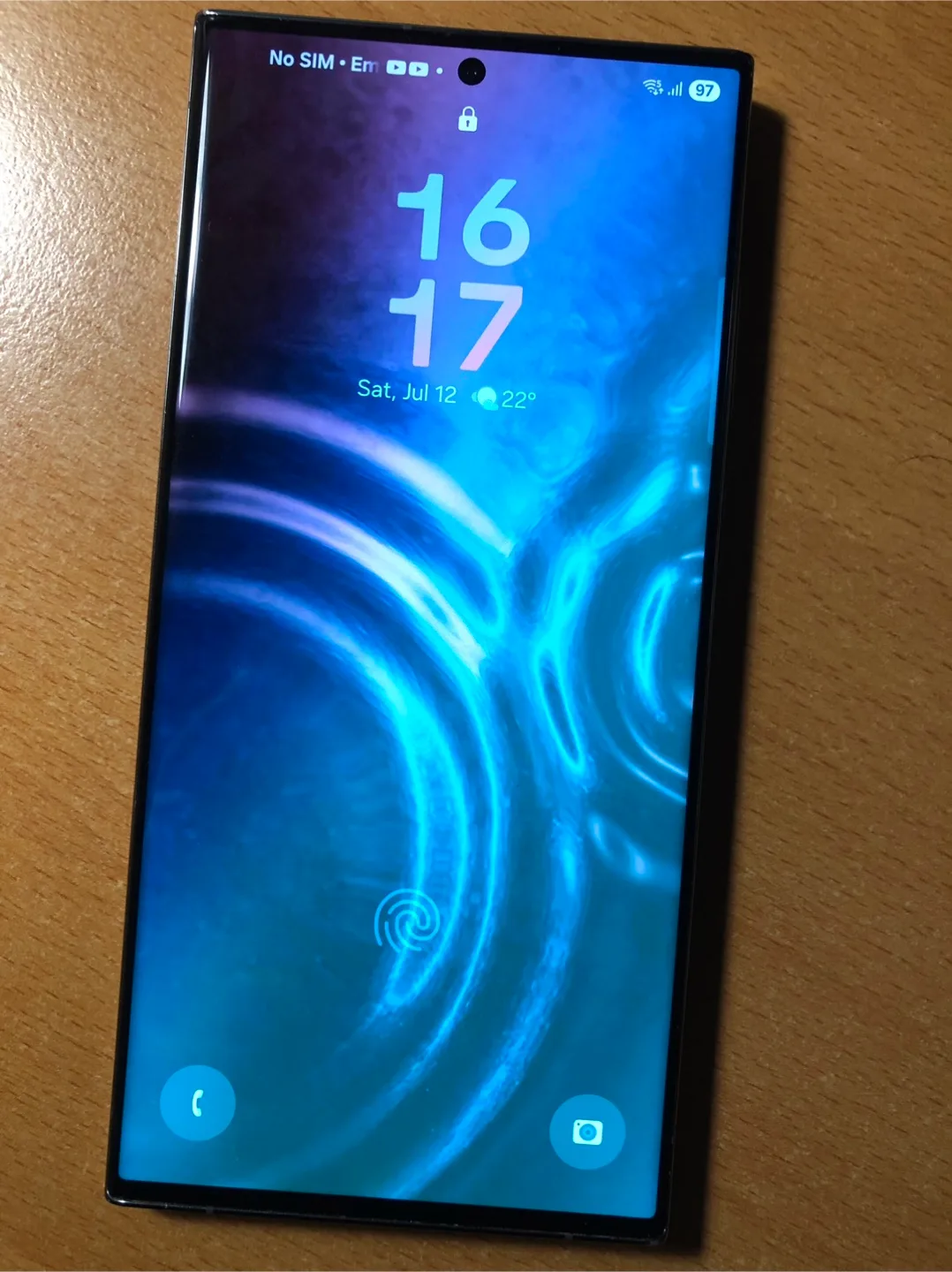 Excellent Samsung Galaxy S23 Ultra with Maroon Case thumbnail