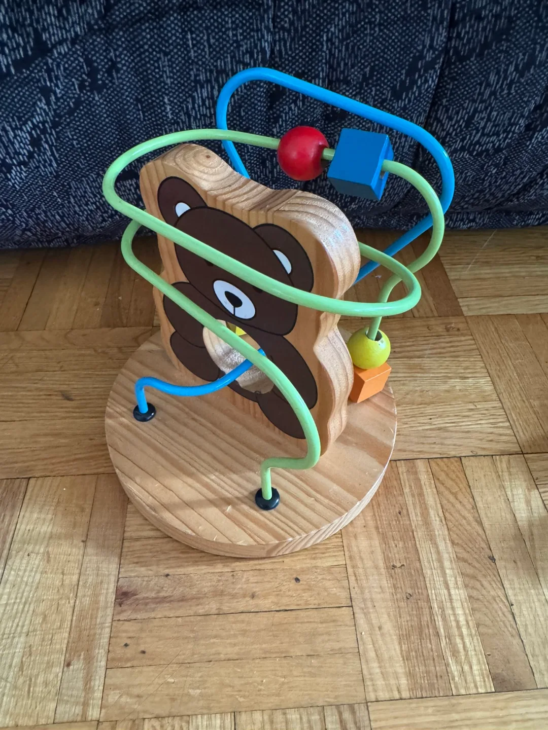 Wooden Bear Bead Maze Toy thumbnail