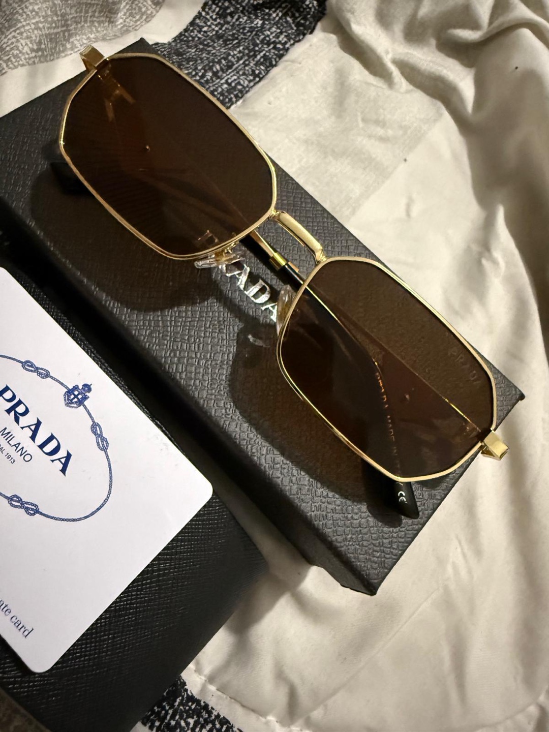 Prada Gold Frame Sunglasses