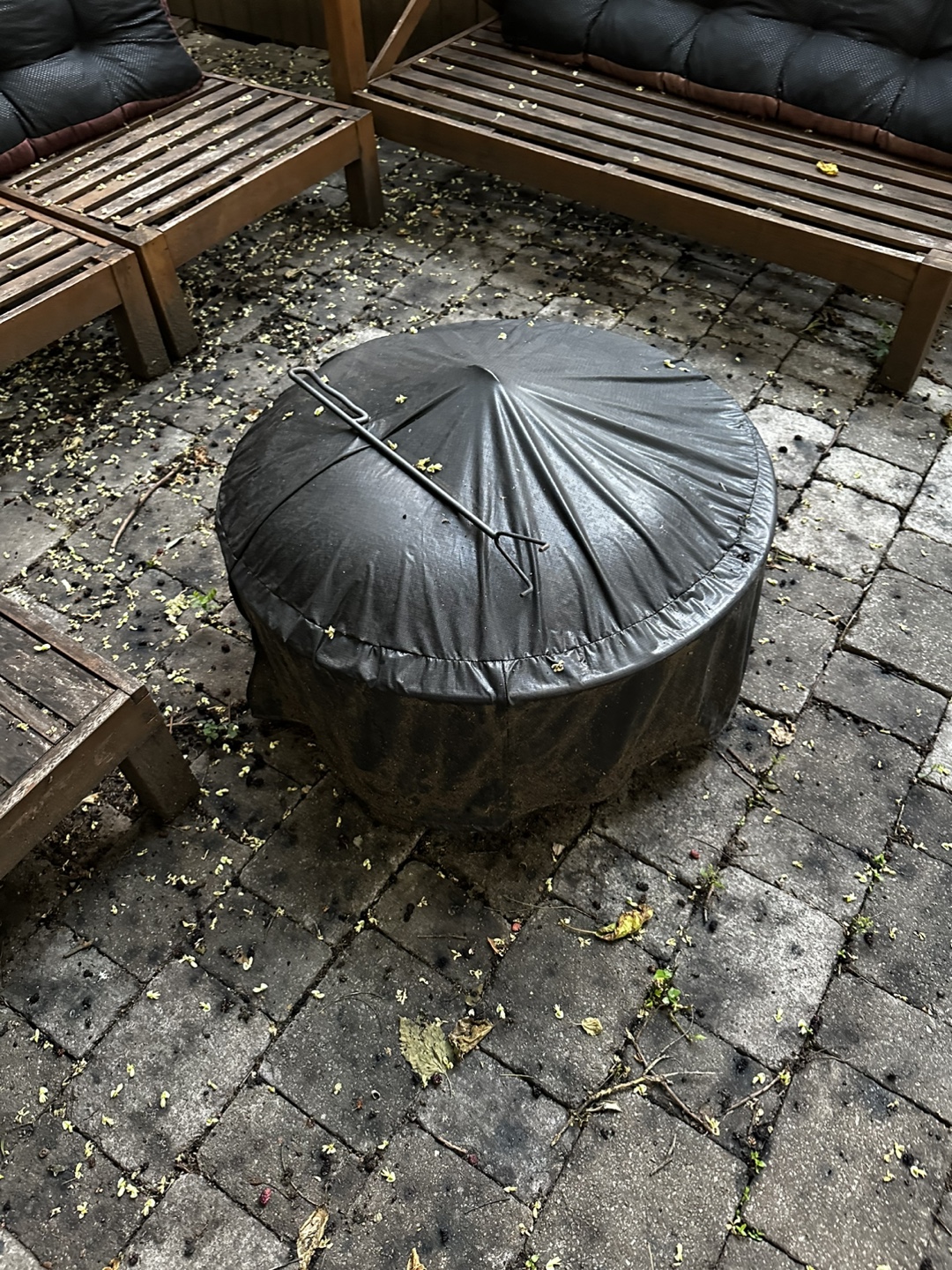 Fire Pit with Cover & Wood - photo 4