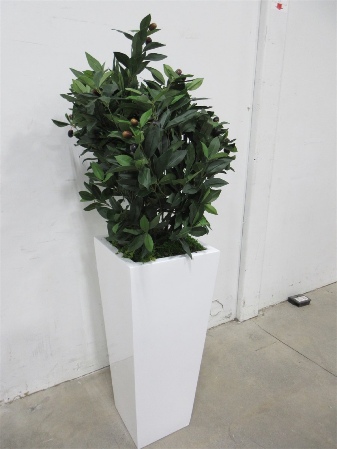 Faux olive tree in fiberstone planter - photo 2
