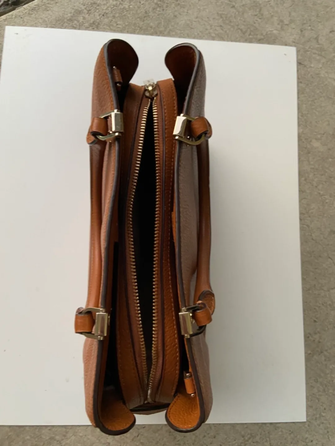 Kate Spade Brown Leather Tote Bag image indicator(2)