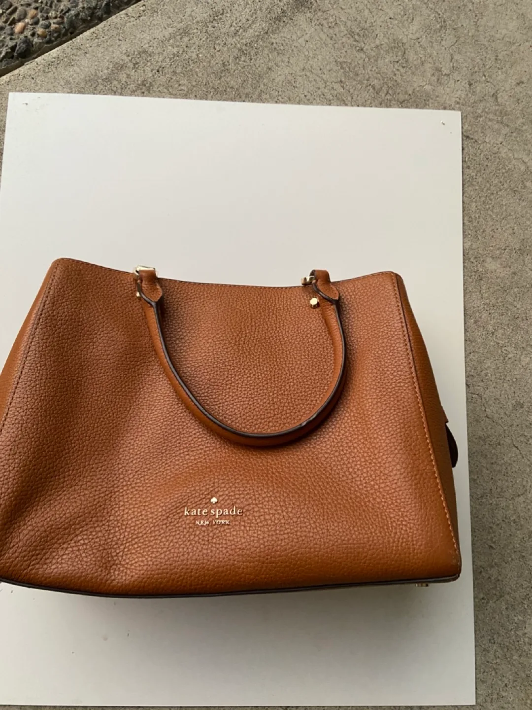 Kate Spade Brown Leather Tote Bag image indicator(4)