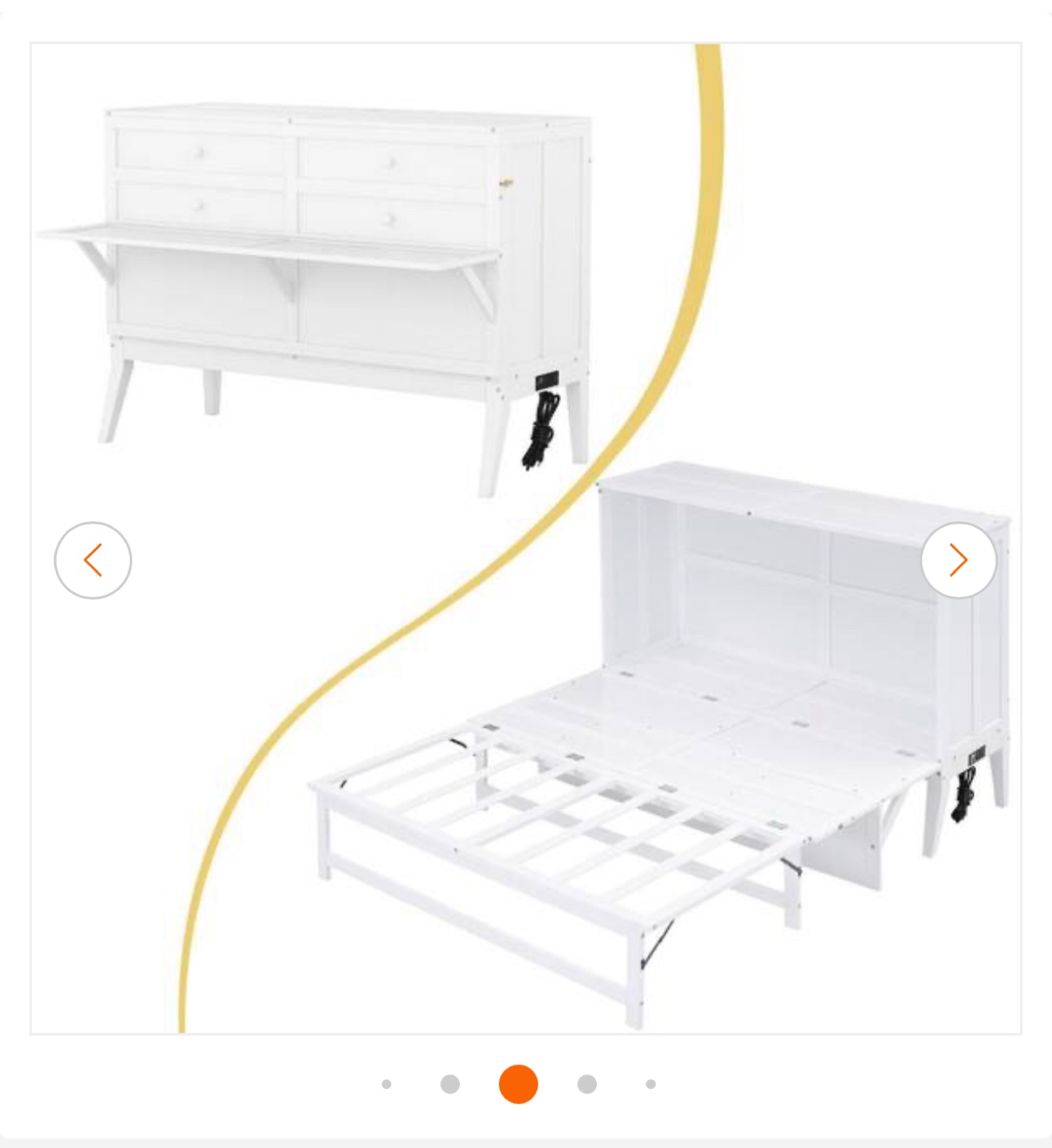 Queen Size Murphy Bed with Mattress - photo 4