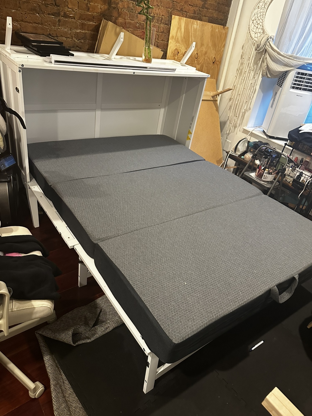Queen Size Murphy Bed with Mattress