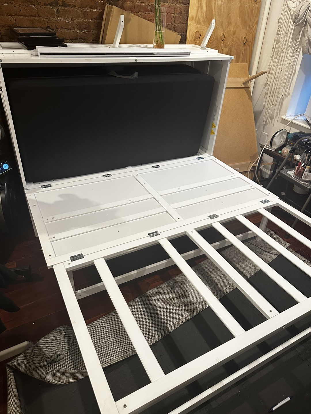 Queen Size Murphy Bed with Mattress - photo 3