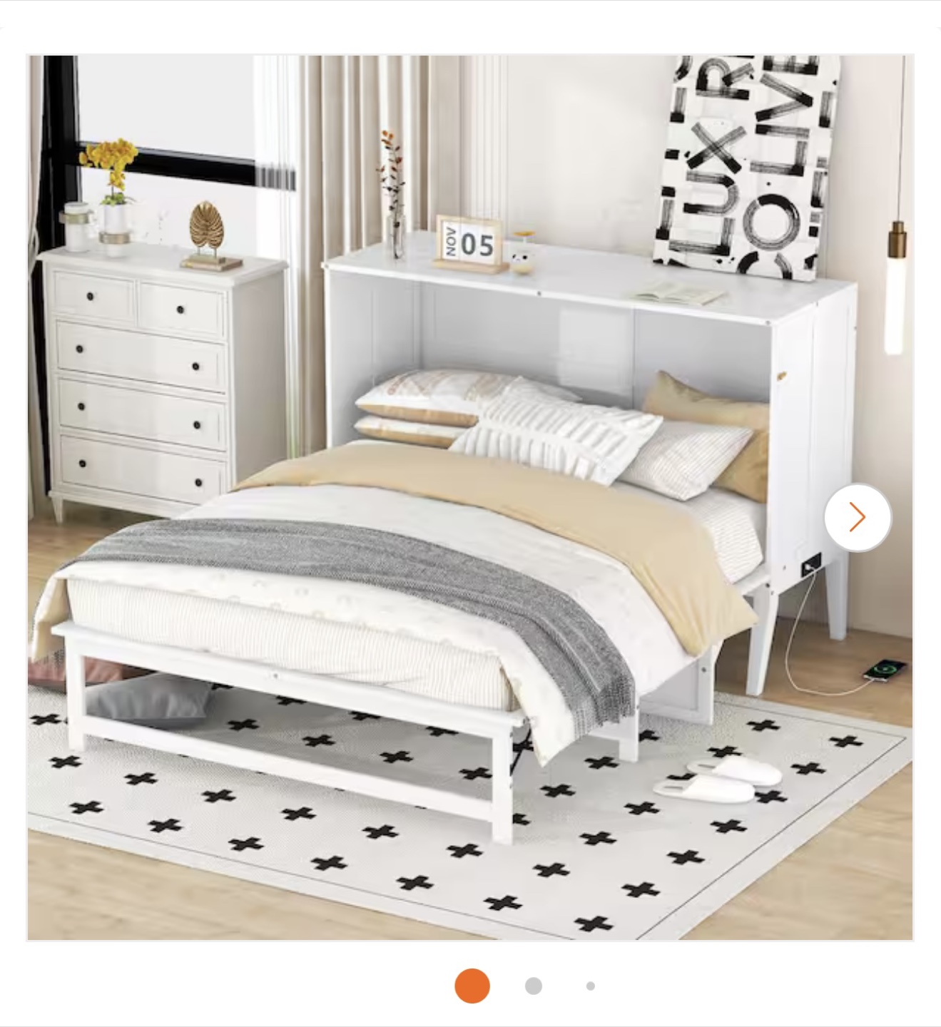 Queen Size Murphy Bed with Mattress - photo 5