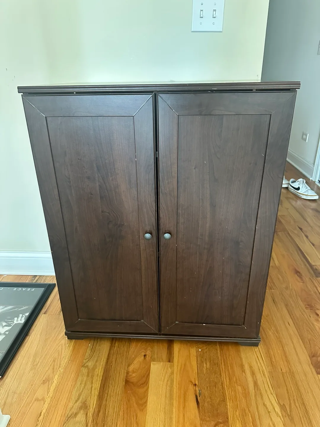 Dark Brown Wooden Cabinet thumbnail