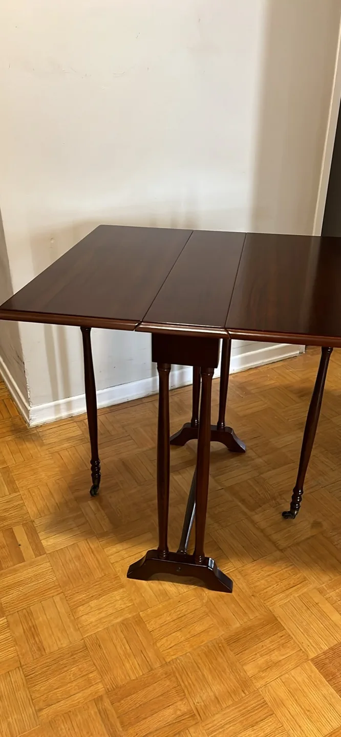 Drop Leaf Table - Dark Wood thumbnail