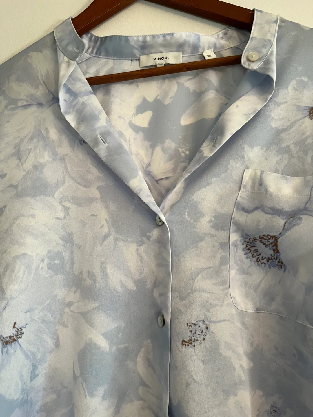 Vince Magnolia Band Collar Blouse image indicator(3)