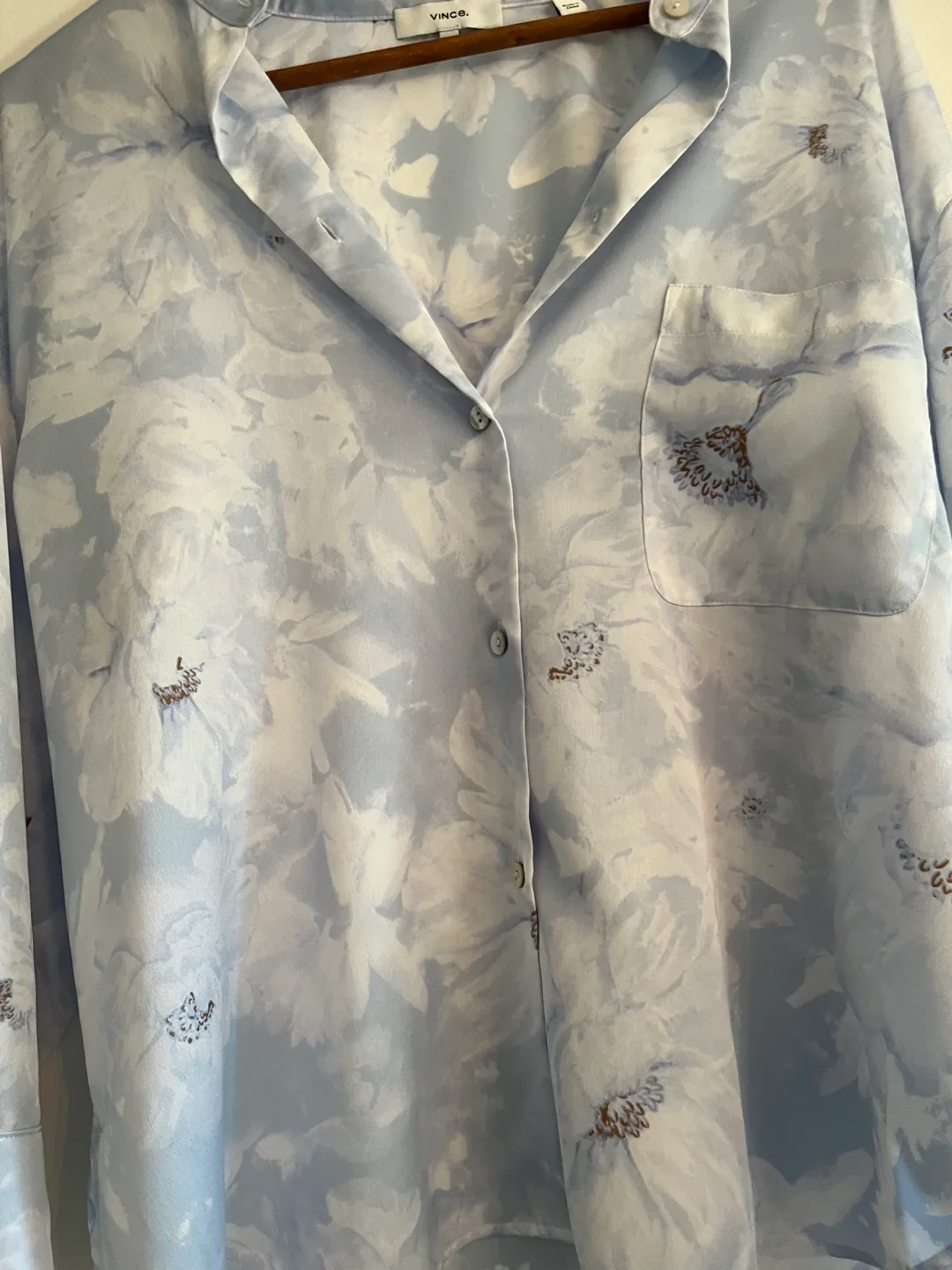 Vince Magnolia Band Collar Blouse image indicator(4)