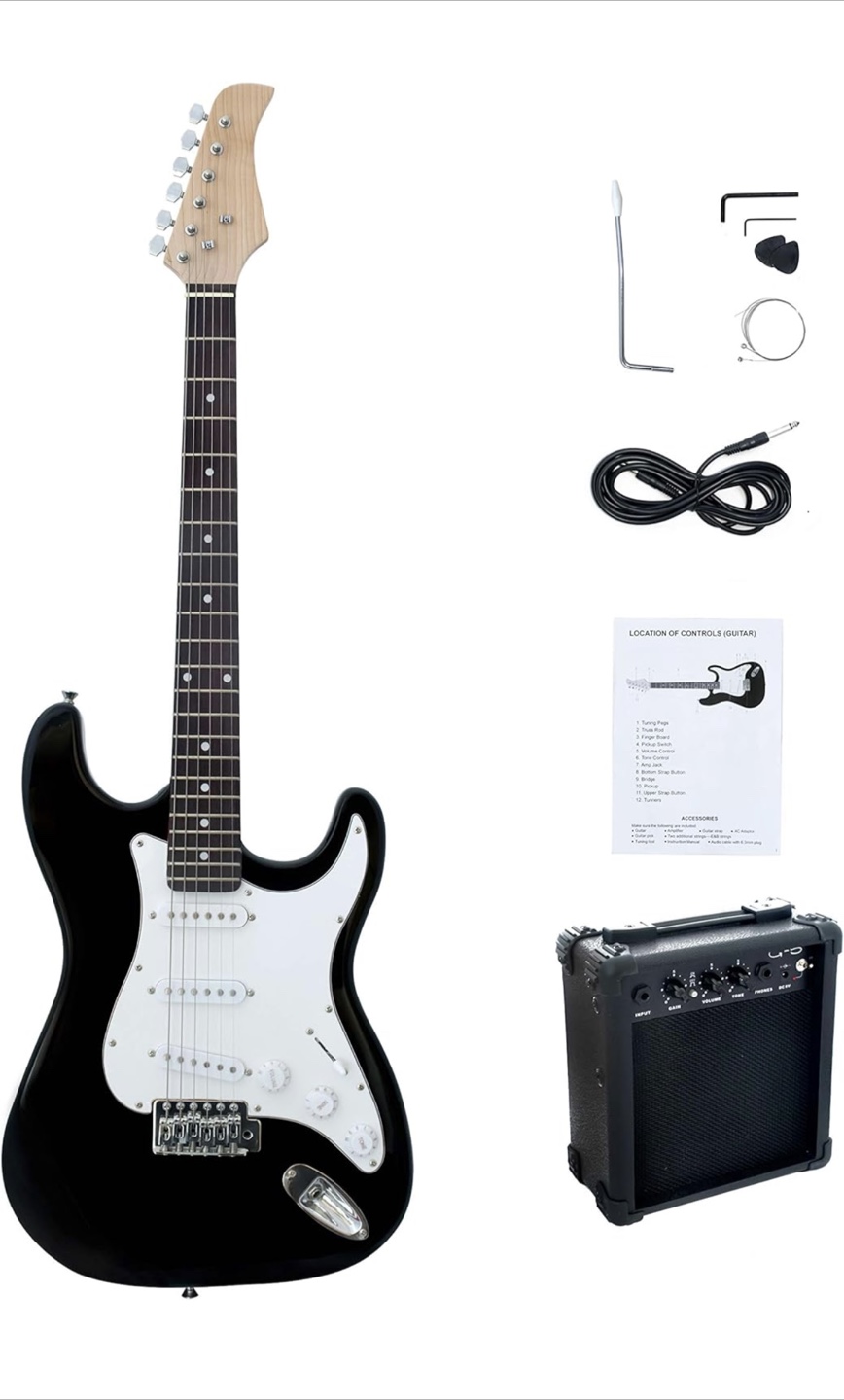 CB SKY Full-Size 39“ Adult/Teenager/Beginner Electric Guitar
