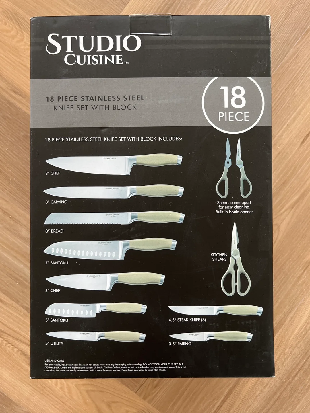 Studio Cuisine 18-Piece Knife Set with Block thumbnail