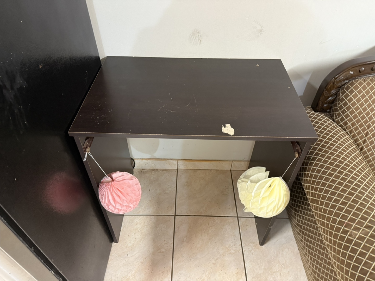 Small Brown Side Table - photo 2