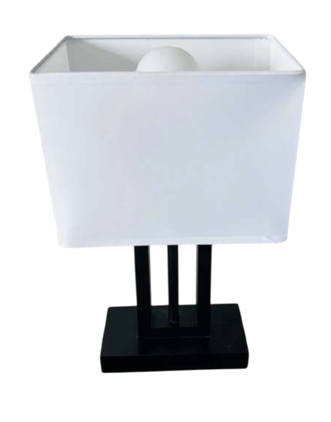 Modern White & Black Table Lamp