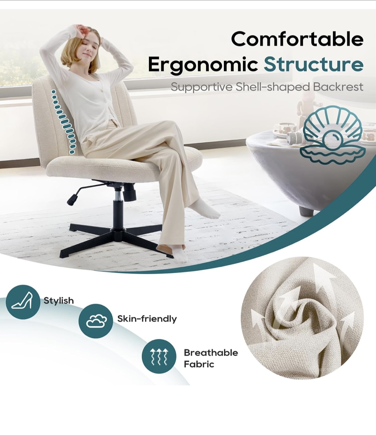 COLAMY Wide Office Chair - photo 3