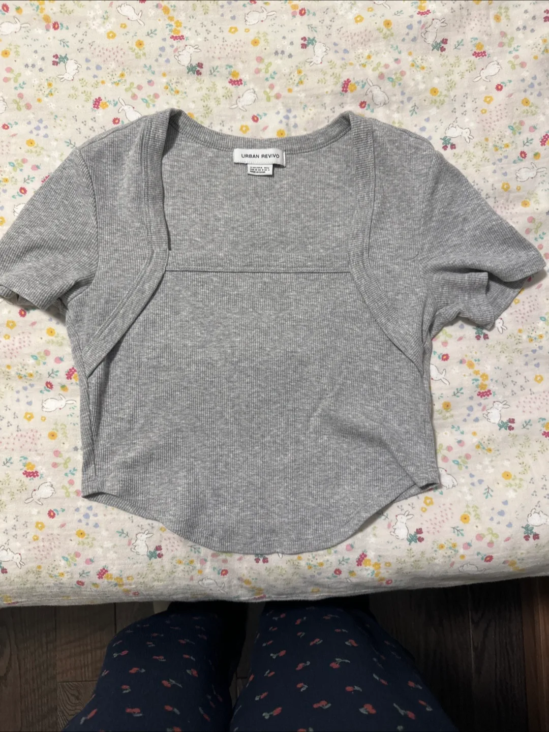 Urban Revivo Grey Top - Size Small thumbnail