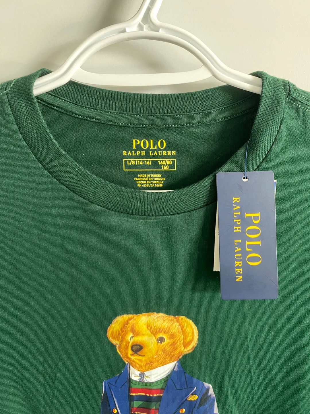 Brand NEW Ralph Lauren Polo Bear 100% Cotton Tshirt image indicator(3)